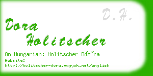 dora holitscher business card